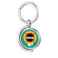 thumbnail image 1 of Youth Youth Vitality Energy Rotating Keychain Metal Keyring Holder, 1 of 2