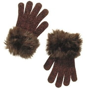 George - Chenille Gloves with Faux-Fur Trim