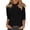 4# Black, variant on Mock Neck Tops for Women 3/4 Sleeve Dressy Casual T Shirts Loose Fit Spring 2026 Lightweight Solid Work Blouses Cyan XL