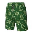 thumbnail image 5 of Disketp Men'S Swim Trunks Hawaiian Breathable Surf Beach Swimsuits Mesh Lining Beach Shorts With Pockets-Christmas (2), 5 of 9