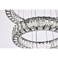 thumbnail image 6 of Home Decorative Monroe 25 Inch Led Five Ring Chandelier - Black, 6 of 9