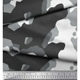thumbnail image 3 of Soimoi Poly Georgette Fabric Two Tone With White Camouflage Fabric Prints By Yard 52 Inch Wide, 3 of 3