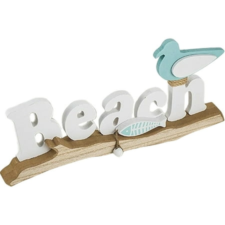 

Beach Sign Ornament Ocean Room Decor House Decorations Living TV Cabinet Pine Rope Girls Christmas Gifts