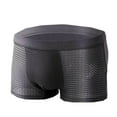 thumbnail image 3 of POIUYTR Men's Modal Boxer Shorts - Ultra Soft & Breathable Underwear Stretch Waistband Briefs for Comfort Big & Tall, 3 of 4