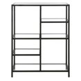 thumbnail image 2 of Evelyn&Zoe Imogen 42'' Tall Rectangular Bookcase in Blackened Bronze, 2 of 8