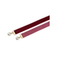 thumbnail image 3 of CORBATA DE LAZO DE VELVET RIBBON LARGA DE DOBLE CAPA ATADA A MANO CON CUENTAS 52.8×0.6'' BURDEOS, 3 of 5