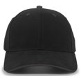 thumbnail image 1 of Brushed Twill Cap with Sandwich Bill, Black & Charcoal - One Size, 1 of 1