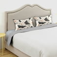 thumbnail image 3 of Satin Pillowcase Envelope Closure Pillow Cover Wrinkle-Resistant & Vibrant Print Black and White Moths, 3 of 7