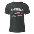 thumbnail image 5 of Ramiter Men's American 250Th Anniversary Print Casual T-Shirt America 250 Years USA 1776 2026 Shirt(Dark Gray,L), 5 of 5