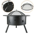 thumbnail image 5 of Penck 32in Iron Outdoor Fire Pit Bowl, Metal Fire Pit, Black, 5 of 8