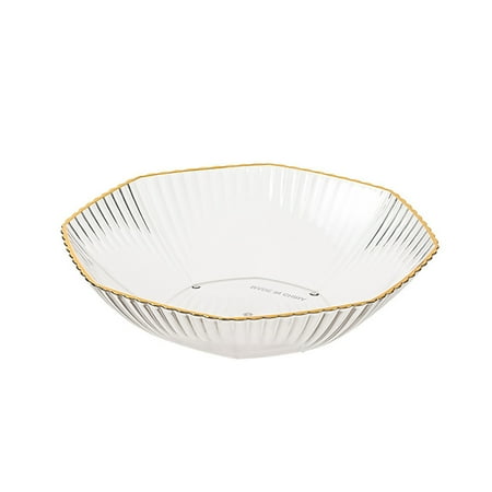 

D-GROEE Food Holder Decorative Wide Mouth Sturdy Orange Strawberry Grape Food Serving Bowl
