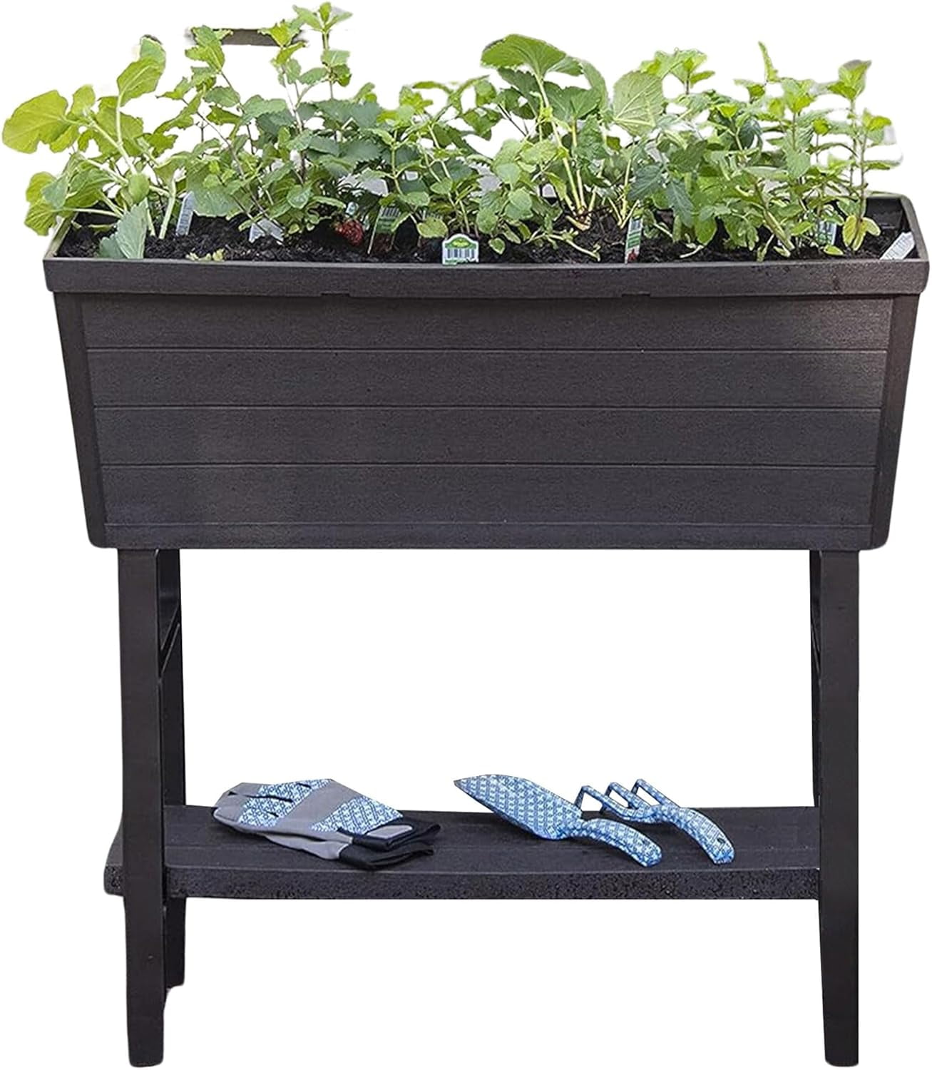ZXNYH 3.6x1.5x5FT Elevated Raised Garden Bed with Trellis
