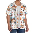 thumbnail image 2 of Pofeuu Vintage Autumn Truck Print Mens Casual Short Sleeve Shirts Beach Summer Spread Collar Pocket Tops Men's Casual Short-sleeved Shirt-XX-Large, 2 of 5