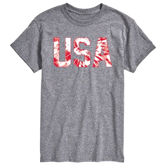 Instant Message - Tie Dye USA Short Sleeve Graphic T-Shirt