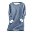 thumbnail image 3 of Fall Outfits for Women 2026 Long Sleeve Warm and cozy all through autumn and winter XXL Blue Fall Top, 3 of 5