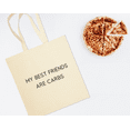 thumbnail image 2 of My Best Friends Are Carbs, Funny Cotton Canvas Re-Usable Shopping & Carry-All Tote Bag, 2 of 3