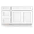 thumbnail image 5 of 54 in. W x 21 in. D x 32.5 in. H Bath Vanity Cabinet without Top in White, 5 of 5