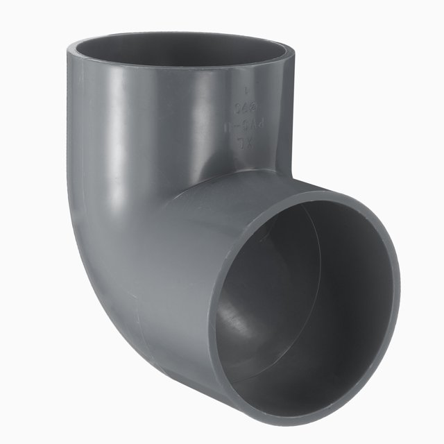 Uxcell 1Pcs 3" 90 Grados Codo Accesorios de Tubo, Grado de Construcción de Muebles Adaptador de Esquina de 2 Vías de 90 Grados para Conexión de Muebles de Construcción DIY, Estante de Jardín, Gris