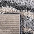 thumbnail image 6 of SAFAVIEH Fontana Darell Abstract Shag Area Rug, Grey/Ivory, 9' x 12', 6 of 8
