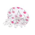 thumbnail image 3 of Toothbrush Holder Stand Storage Rack Toothpaste Holder Bathroom Wall Mounted Multi Slot Cherry, 3 of 6