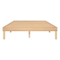 thumbnail image 6 of 14 Inch Full Solid Wood Platform Bed Frame, No Squeak Bed Frame with Wooden Slats, No Box Spring Needed, 9.2” Under Bed Storage – Natural, 6 of 14