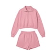 thumbnail image 6 of Womens Sweatsuits 2 Piece Set Oversized Sweatshirt For Women Crew Neck Sweatshirts Women Shorts And Sweatshirt Set For Women Lounge Set Athletic Sets For Women Cute SweatshirtsPullover Sweaters, 6 of 6