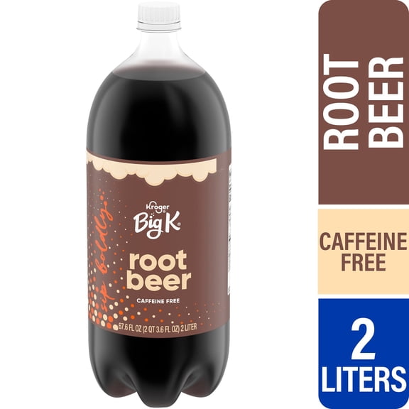 Kroger Big K Root Beer Caffeine Free Soda Bottle 2 liter - Pack of 1