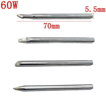 

4Pcs 30 40 60W Lead-free Soldering Iron Tip B C D K External Heat Soldering Iron