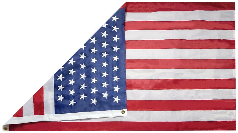 3x5 USA 51 Star Stars Linear Premium 210D Embroidered Sewn Flag Banner