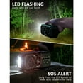 thumbnail image 4 of Portable Radio Hand Crank Solar Radio Survival AM/FM Dynamo Radio USB-C 2500mAh Rechargeable with LED Flashlight SOS Alarm Compass Small Radio for Outdoor Emergency Hiking Camping, 4 of 5