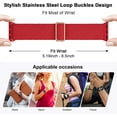 thumbnail image 4 of ALMNVO Nylon Braided Solo Loop for Apple Watch 7 6 5 4 SE 45mm 41mm 44mm 40mm Adjustable Elastic Strap for iWatch 3 42mm 38mm Bracelet, 4 of 8