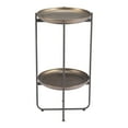 thumbnail image 3 of Bronson Accent Table Bronze End Table, Modern Style, Painted Steel round shape tabletop, Steel, Indoor Living, 3 of 5