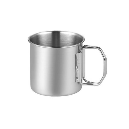 

260/350/660ML Stainless Steel Folding Handle Water Cup Beer Mug Outdoor Travel