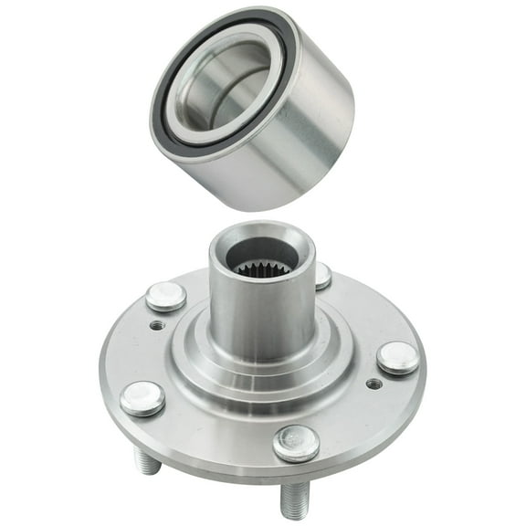 TRQ Front Wheel Hub & Bearing Kit Driver or Passenger Side for 06-11 Honda Civic BHA53274