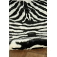 thumbnail image 5 of Linon Faux Hide Area Rug Collection, Ivory and Black Zebra, 3'10" x 5' Cowhide Shape, 5 of 6