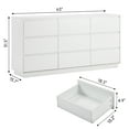 thumbnail image 5 of Ktaxon 9 Drawer Dresser Wood Dresser Storage Cabinet Drawer Organizer Chest of Drawers, White, 5 of 12