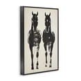 thumbnail image 2 of Stupell Industries Rustic Lodge Silhouetted Horse Couple Black Framed Giclee Art, 12 x 18, by Petals Prints Design, 2 of 8