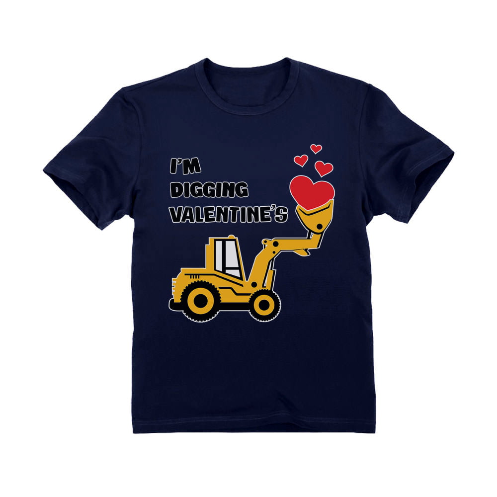 Boy\u2019s Valentine\u2019s Day Shirt Boys Construction Shirt Valentines Shirt Boys Valentine Construction Shirt Boys Truck Valentines Shirt
