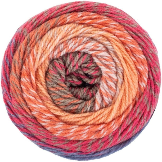 Red Heart Roll With It Yarn Tweed-Sunset - Walmart.com - Walmart.com