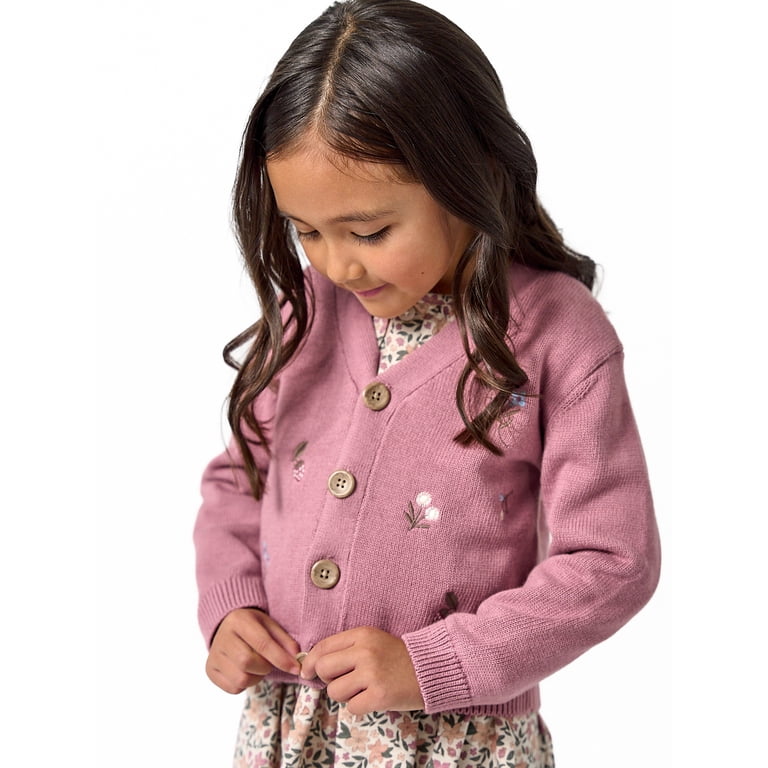 Modern Moments by Gerber Toddler Girl Embroidered Cardigan photo 2