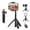 Black, variant on K&F CONCEPT Selfile Stick Tripod with Wireless Remote,13.4''/34cm Bluetooth Selfie Desktop Stand Tripod for DSLR Camera/Smartphone+Smartphone Clip