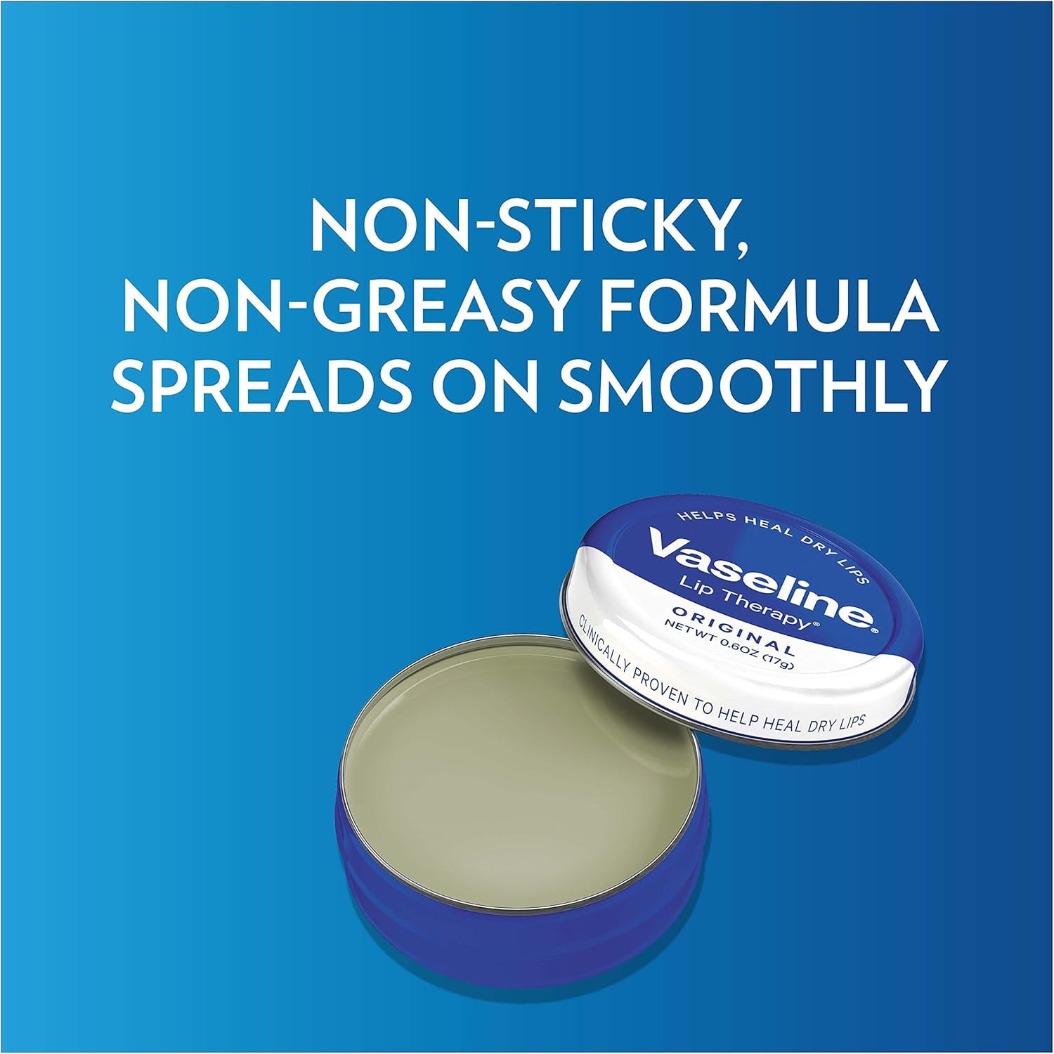 Vaseline Therapy Lip Balm Tin - Original - 0.6 Ounce (Pack of 4)