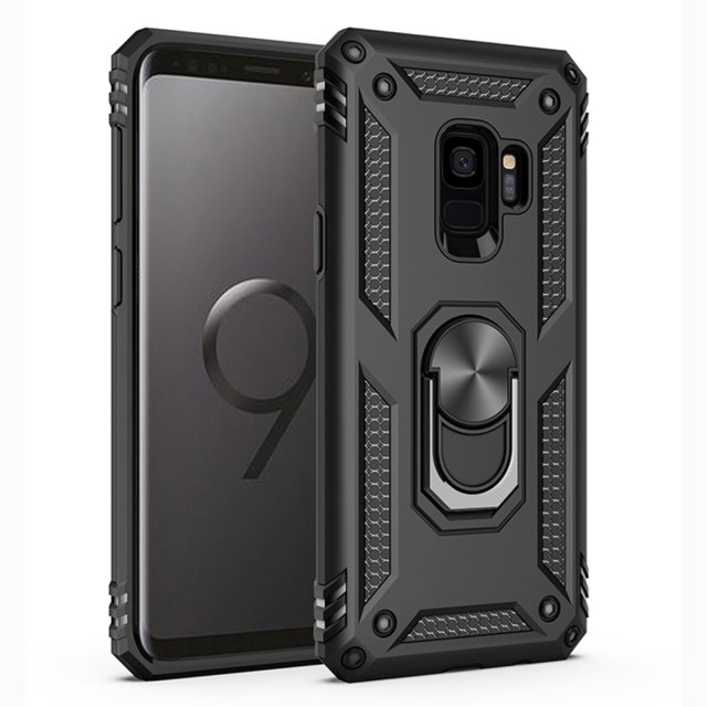 Funda de teléfono para Samsung S9 de Uso Rudo Shockproof + Cristal 9d