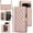 Rose Gold, variant on MYKOMI Phone Case for Google Pixel 9/Pixel 9 Pro, PU Leather Wallet Case with Card Holder Wrist Strap Kickstand Shockproof Protective Cover Case
