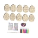 thumbnail image 4 of Adornos de huevos de madera con recortes de Pascua, diferentes patrones y decoraciones colgantes. Estilo B, 4 of 8