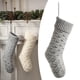 thumbnail image 5 of Medias navideñas, calcetines navideños, medias decorativas colgantes de Navidad, bolsa de golosinas para galletas, suministros para fiestas de granja , GRIS, 5 of 8