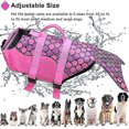 thumbnail image 3 of Dog Life Jacket Portable Dog Ripstop Swimming Jacket Vest, Adjustable Lifesaver Vests With Rescue Handle For Small Medium And Large DogsXL, 3 of 5
