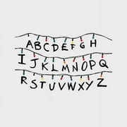 Netflix Stranger Things Christmas Lights Peel And Stick Giant Wall Decals With Alphabet