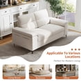 thumbnail image 6 of 71" Modern Loveseat Sofa 2 Seat Chenille Couch Adjustable Armrest for Living Room Small Spaces Beige, 6 of 10