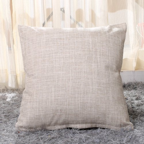 Nvzi 4 fundas de almohada de lino grueso con estampado verde y colores vivos que iluminarán tu dormitorio. Medidas: 21,56 x 21,56 pulgadas (blanco roto).